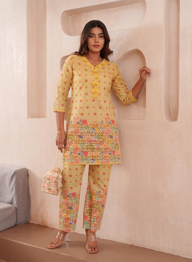 DW Women Floral Print 100% Cotton Tunic and Trousers Co-Ords - Image 5